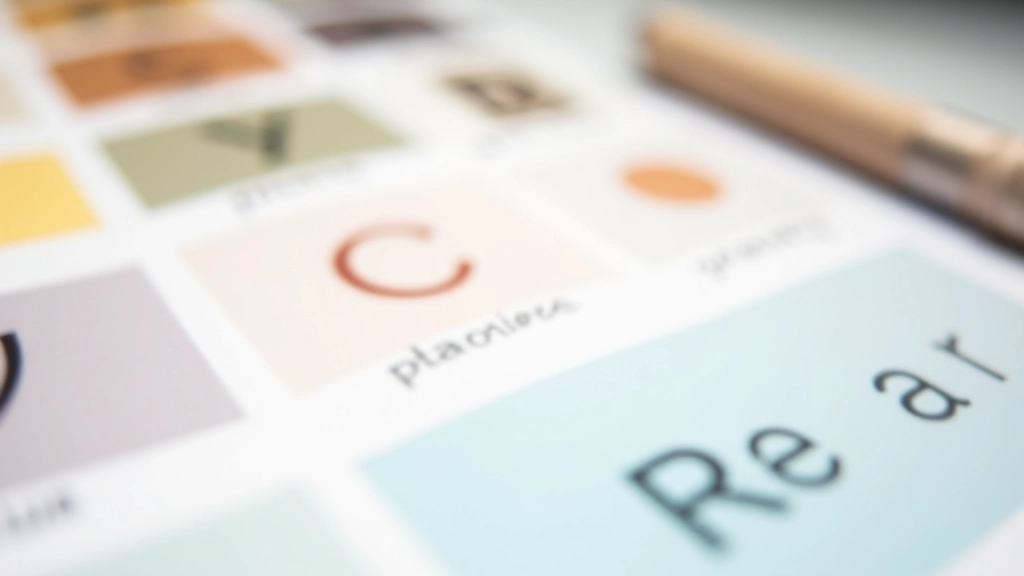 Color palette and typography samples demonstrating design theory in practice