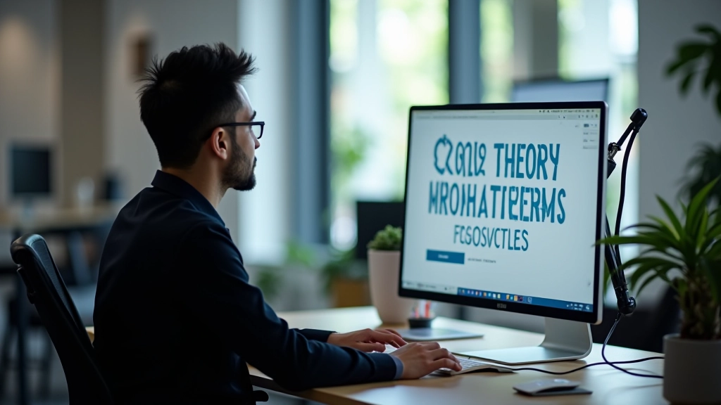 Web designer comparing font pairings on a computer monitor with design software open